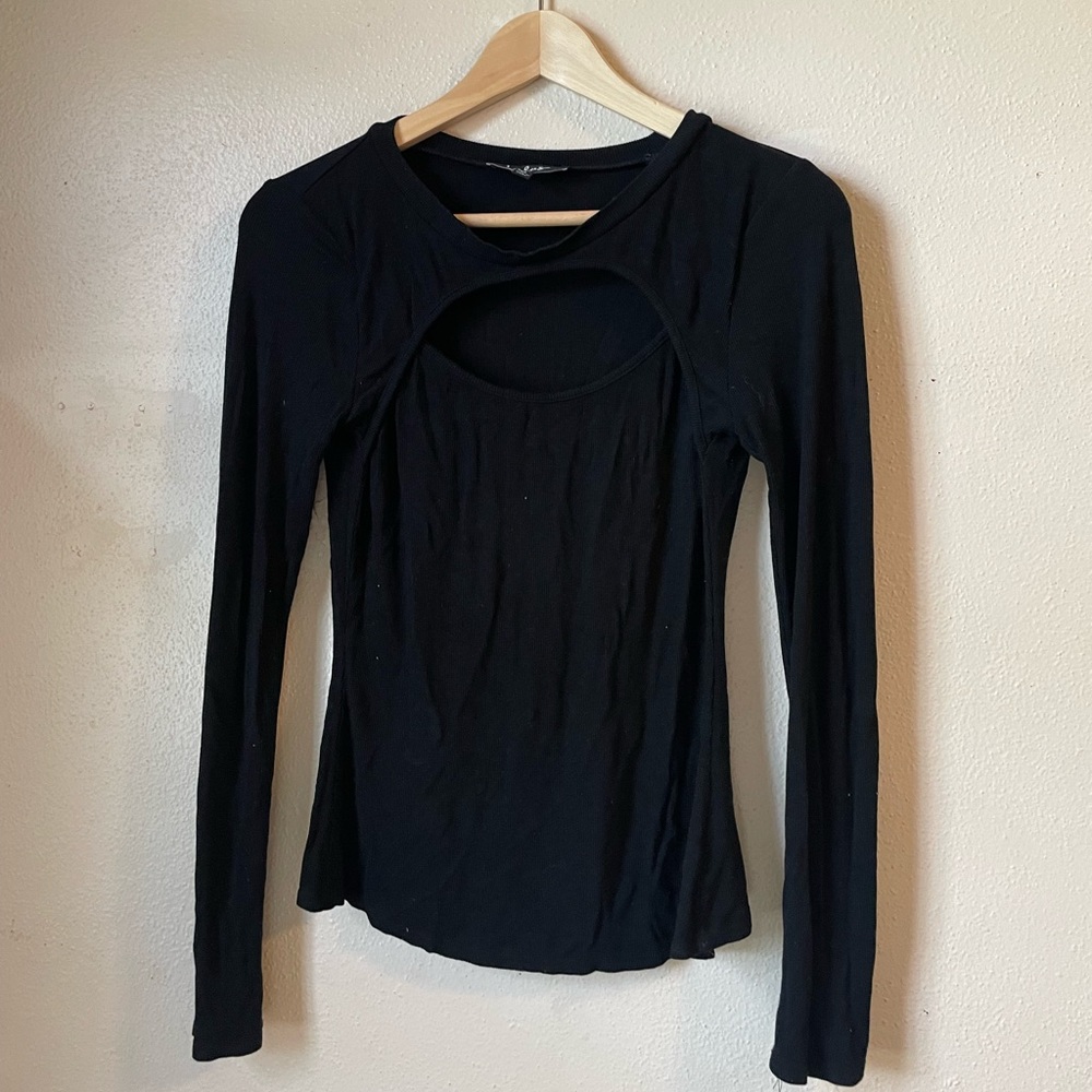 Lulus black cut out top